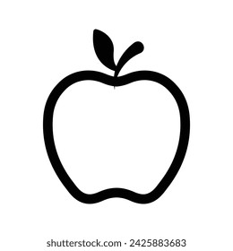 Icono de Apple. ilustración plana de icono de vector de rebobinado para web