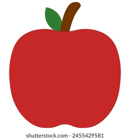 apple icon with flat style