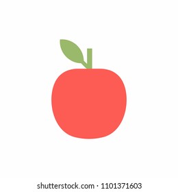 Apple icon, flat style. isolated on white background