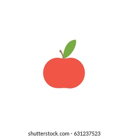 Apple icon in flat style for web, infographics and creative design. Vector illustration