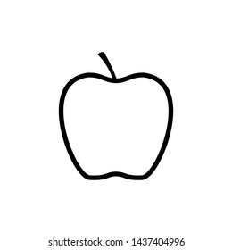 Apple icon, fresh fruit page symbol for your web site design logo, app, UI, food vector illustration.