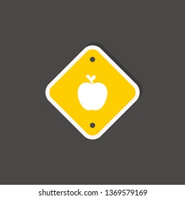 apple icon. fruit sign
