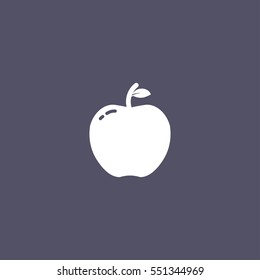 apple icon. fruit sign