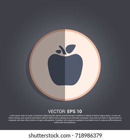 apple icon. fruit sign