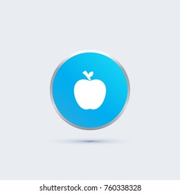 apple icon. fruit sign