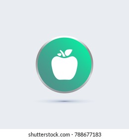 apple icon. fruit sign