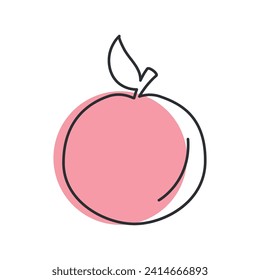 Apple Icon.  Fruit symbol vector.
