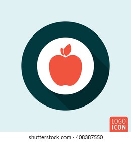 Apple icon. Apple fruit symbol. Vector illustration