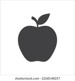 Apple Icon. Apple fruit Icon in trendy flat symbol. Apple Icon Vector illustration. Apple web icon. Vector illustration