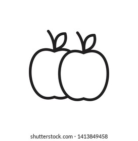 Apple icon ,fruit icon vector illustration