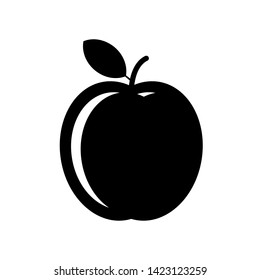 Apple Icon. Fruits, One of Nature Products Illustration As A Simple Vector Sign & Trendy Symbol for Design and Websites, Presentation or Mobile Application. 