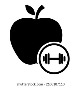 Apple icon, healthy raw symbol, foot sweet fruit, vector illustration design, eco diet .