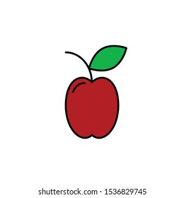 apple icon, illustration design template