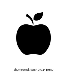 Apple Icon Illustration In Flat Style