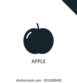 apple icon illustration isolated vector sign symbol