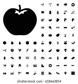 Apple icon illustration isolated vector sign symbol. agriculture icons vector set on white background.