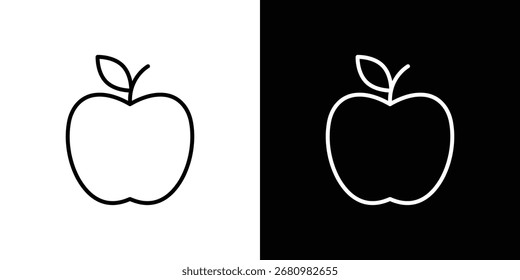 Ícone da Apple Ilustração. Gráfico vetorial. EPS 10