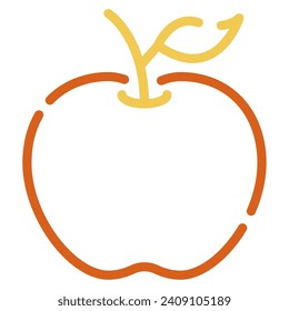 Apple icon illustration for web, app, infographic, etc