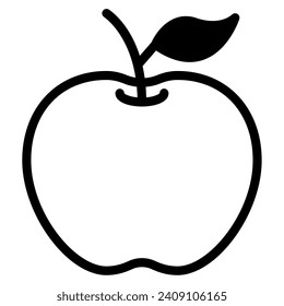 Apple icon illustration for web, app, infographic, etc