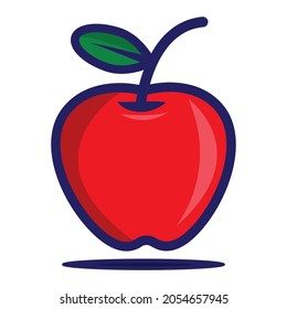 Apple icon and illustration, white color background