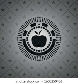apple icon inside black badge