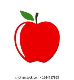 apple icon isolated flat. apple fruits vector design,
