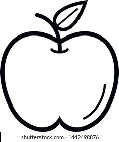 Apple icon. Isolated apple. Fruit.Icons. Food. Vector graphics.