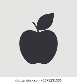 Apple icon isolated on background. Education symbol modern, simple, vector, icon for website design, mobile app, ui. Vector Illustration