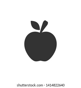 Apple icon isolated on white background. Vector illustration. Eps 10.