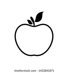 apple icon isolated on white background, Apple fruits vector icon, Apple icon image.  Apple Icon Vector illustration, EPS10.