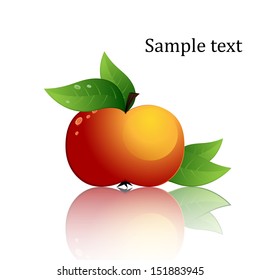 Apple Icon - Isolated On White Background - Vector Illustration, Graphic Design Editable For Your Design.