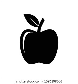 apple icon isolated on white background, apple fruits vector icon