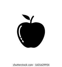 Apple icon isolated on white background.  Vector illustration. EPS 10