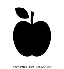 icono de manzana aislado en fondo blanco. ilustración vectorial