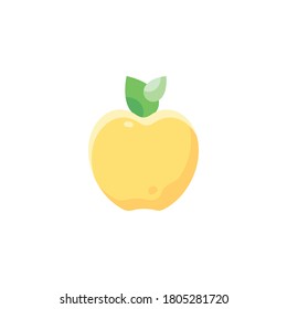 icono de manzana. aislado en fondo blanco