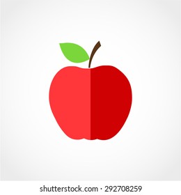 Apple Icon Isolated on White Background