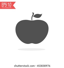 Apple Icon Isolated on White Background