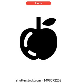 apple icon isolated sign symbol vector illustration - high quality black style vector icons
