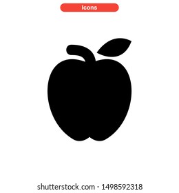 apple icon isolated sign symbol vector illustration - high quality black style vector icons
