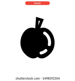 apple icon isolated sign symbol vector illustration - high quality black style vector icons
