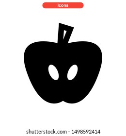 apple icon isolated sign symbol vector illustration - high quality black style vector icons
