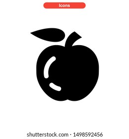 apple icon isolated sign symbol vector illustration - high quality black style vector icons

