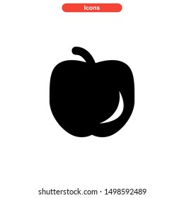 apple icon isolated sign symbol vector illustration - high quality black style vector icons
