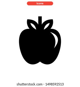 apple icon isolated sign symbol vector illustration - high quality black style vector icons
