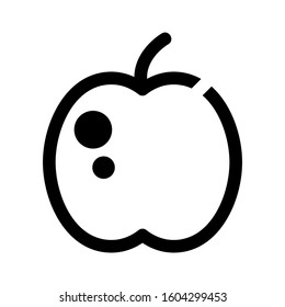 Apple icon isolated sign symbol vector illustration - high quality black style vector icons
