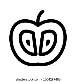 Apple icon isolated sign symbol vector illustration - high quality black style vector icons
