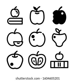 Apple icon isolated sign symbol vector illustration - Collection of high quality black style vector icons
