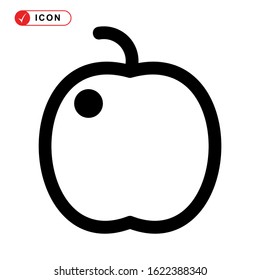 apple icon isolated sign symbol vector illustration - high quality black style vector icons
