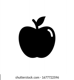 Apple icon isolated sign symbol vector illustration