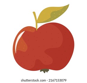 icono de manzana fondo blanco aislado